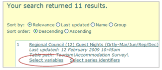 Figure 4.1 - Search result. 