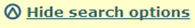 show hide search options. 